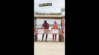 Selling Coconuts On Beach #shorts #foryou #trending #funny #levmiracle