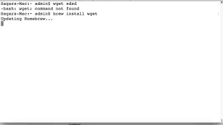 wget command not found in mac install wget in mac
