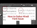 How to Fix Hindi Font Issue in Adobe Indesign Tips to Fix Hindi Font in Edited Project