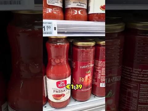 Italian Supermarket Pasta Sauce Selection is Insane