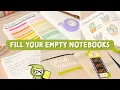 10 Creative Ways to Fill Your Empty Notebooks