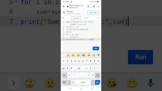 PYTHON PROGRAM TO FIND SUM OF ELEMENT IN A LIST