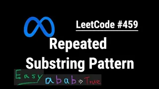 459 Repeated Substring Pattern LeetCode 459