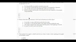 Programming in Java 2019 Assignment 7 Solution NPTEL questions