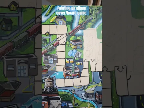 Painting an album cover / board game