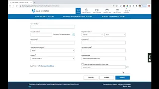 Vail Health Payment Portal Overview