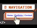 HTML-Tutorial-12 nav Element Navigation Web Development for Beginners