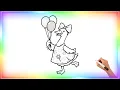 Easy Duck Coloring Pages Drawing Coloring