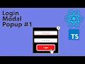 Login Modal Popup - ReactJS TypeScript Tutorial