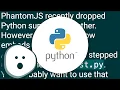 Is there a way to use PhantomJS in Python