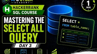 Learn SQL with HackerRank Mastering the SELECT ALL Query Day 3