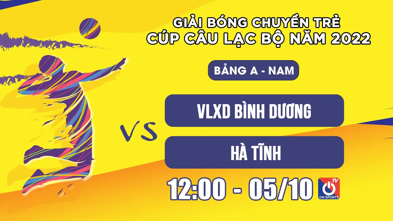 VLXD Bình Dương - Hà Tĩnh | Bảng A - Nam giải bóng chuyển trẻ Cup câu lạc bộ 2022