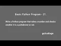 EP 21 Language Python Basic Program I go2collage