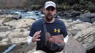 FISHING GO BAG creek wading tackle sling bag