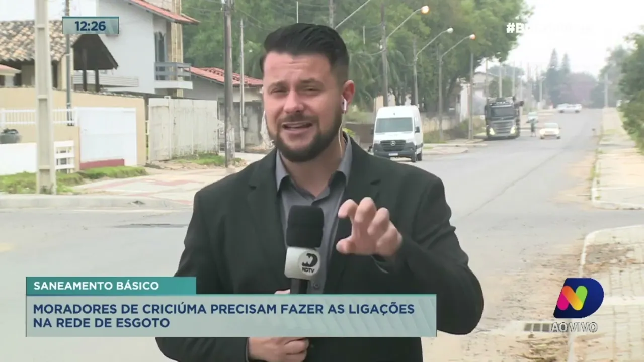 Moradores dos bairros São Luiz, Michel e Próspera, em Criciúma, devem fazer ligação à rede de esgoto