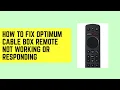 How To Fix Optimum Cable Box Remote Not Working or Responding - Sync Reset Signal Guide