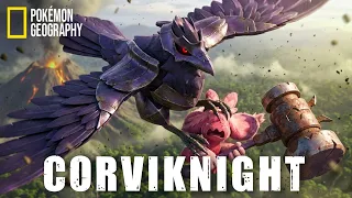 NatGeo Planet Black Wings of Galar Corviknight - The Knight in Flight Real-Life Pokemon