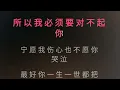 宁愿我伤心 刘德华 伴奏 karaokebzg ning yuan wo shang xin Liu De Hua
