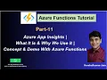 11 Azure Function Application Insights Azure Functions Tutorial