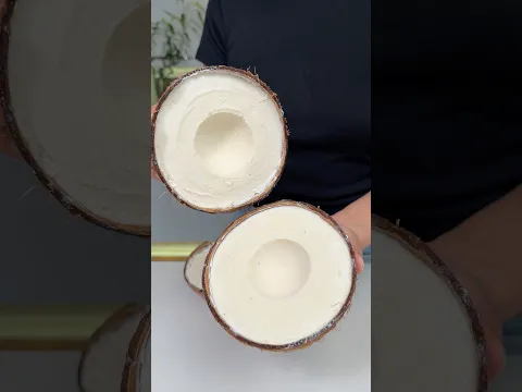 Ev Yapımı Hindistan Cevizi Dondurması | Coconut Shell Ice Cream 🥥 English ⬇️ #busezeynep #coconut