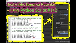 Setting rendering parameters for the blender sequencer by using python script 2