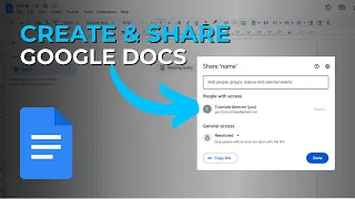 How To Create And Share A Google Docs File 