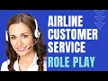 Customer Service at an Airline Useful Expressions and Phrases English Role Play Practice