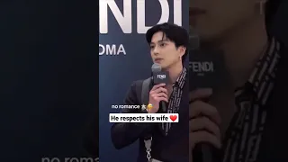 Mackenyu respects his wife
