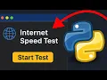 Build a Modern Internet Speed Test App in Python CustomTkinter