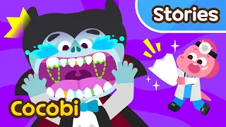 Gigi Vampir Pecah!😱🧛‍♀️ | Rumah Sakit Monster | Kartun Anak | Cocobi