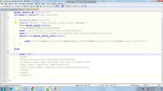 how to implement select query in php part2