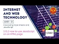 3 13 2 How to use JavaScript on an HTML page CS504 A