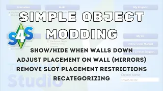 Basic Object Modding - Beginners Sims 4 Studio Tutorial