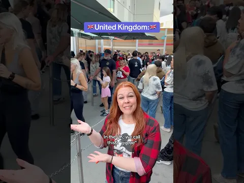 Is it a queue or a line?? 😂🇬🇧🇺🇸 #ukvsusa #english #funny #queue #line #words