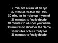 Download Lagu 30 Minutes - Tatu - karaoke/instrumental