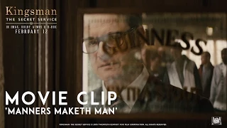 Kingsman The Secret Service Manners Maketh Man Movie Clip In HD 1080p 