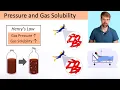 Pressure and Gas Solubility Henry s Law