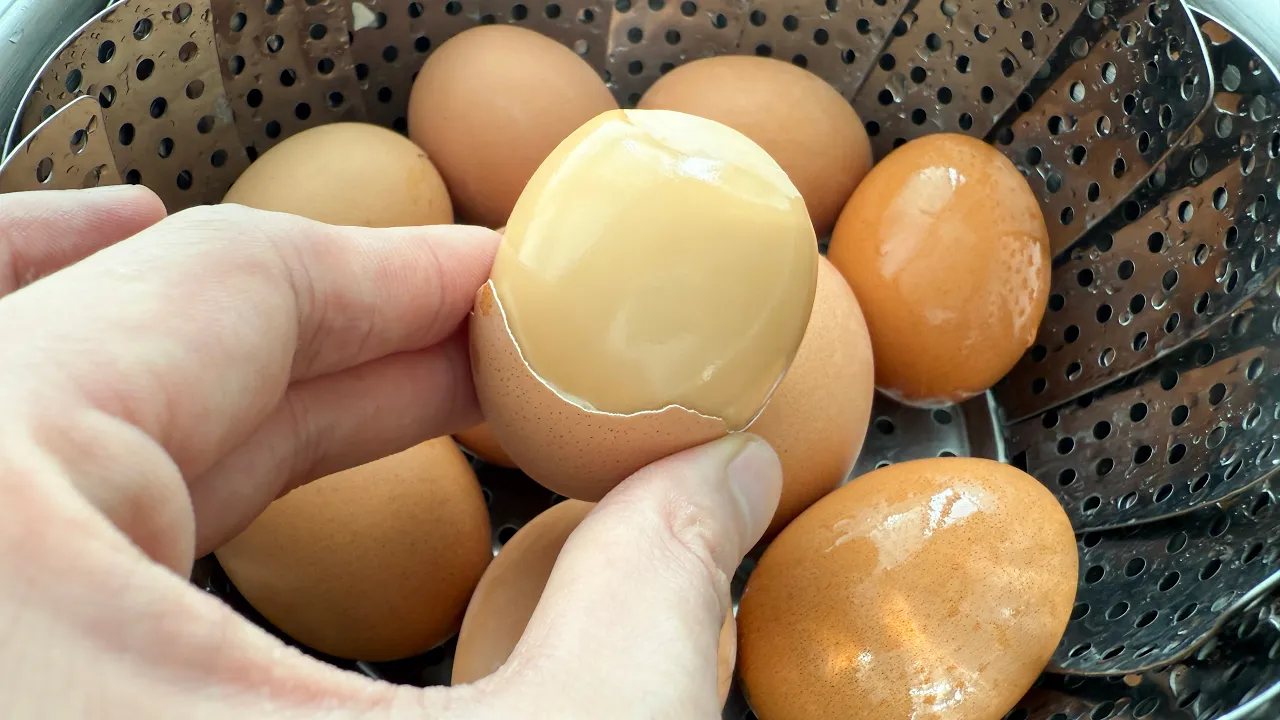 압력밥솥 구운 계란