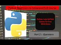 Operators in Python Part 2 Python full tutorial in Hindi
