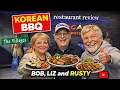 VILLAGERS TAKE ON VOLCANO First Time Hot Pot Korean BBQ Restaurant Challenge Bob Liz Rusty