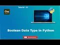 Boolean Data Type in python Hindi Tutorial - 14 Python Tutorial