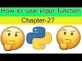 Learn python in nepali how to use input function