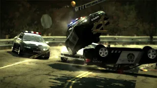 Tollbooth Dodging Roadblocks With The Chevy C6 Corvette NFS Most Wanted Challenge Series 