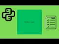 Python Tutorial -