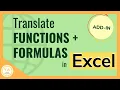 Translate Functions in Excel - Tutorial