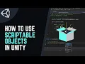 How to Use SCRIPTABLE OBJECTS in your UNITY GAME 2021
