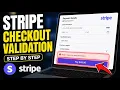 How to enable checkout form validation with Stripe Elements - Step By Step