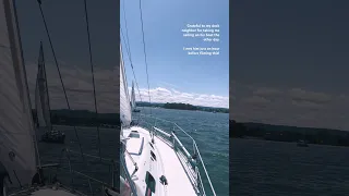 My neighbors are awesome! This is exactly how I imagined learning to sail! #sailing #vanlife #fyp