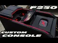 FORD F250 F150 CUSTOM CONSOLE WITH LED LIGHTING BUILD