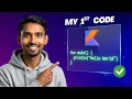 My First Kotlin Program Hello World Introduction 2026